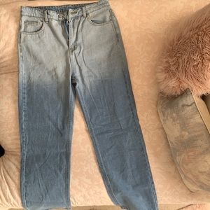 Light wash denim jeans